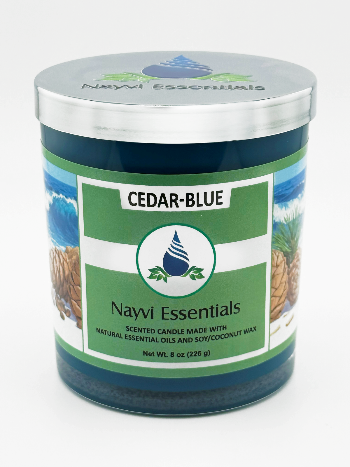 Cedar-Blue candle