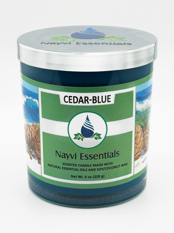 Cedar-Blue candle
