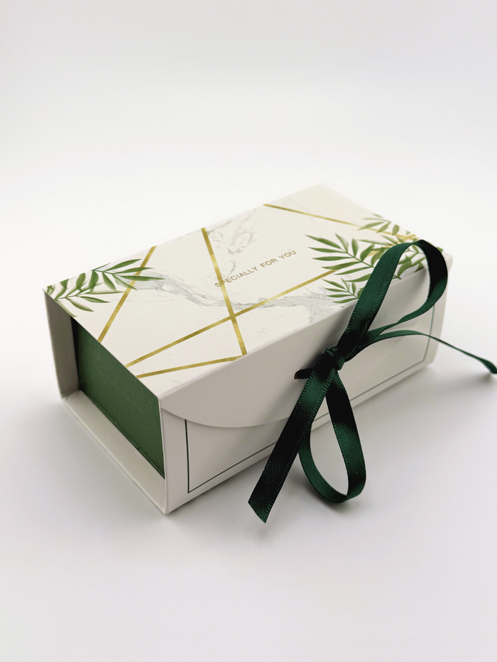 Luxury Gift Box With Ribbon For Soap Bars